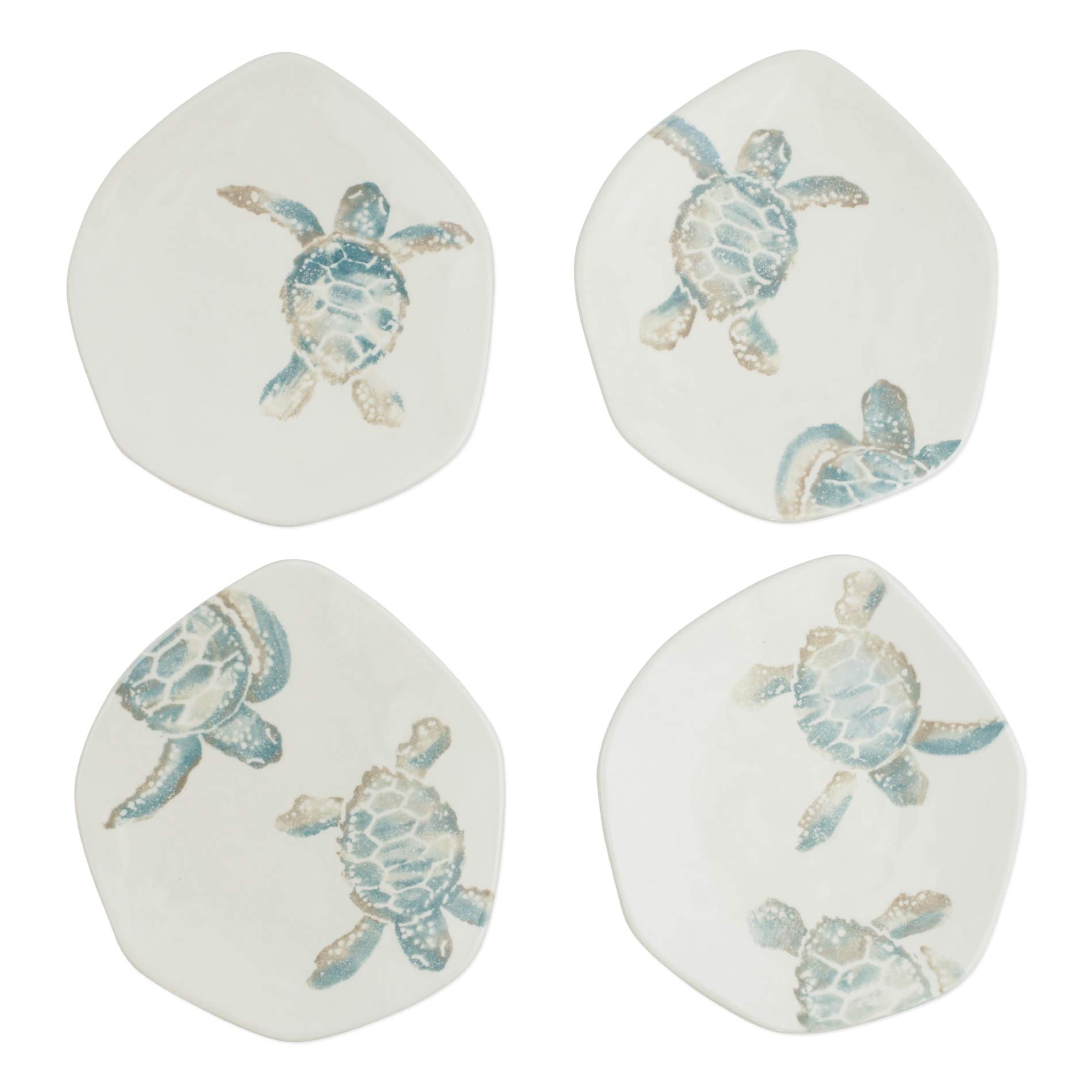 Vietri Tartaruga Assorted Salad Plates - Set of 4, 8