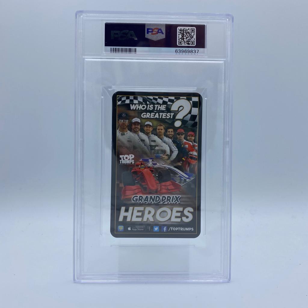PSA 8 Graded MAX VERSTAPPEN 0 WINS TOP TRUMPS 2016 GRAND PRIX HEROES Trading Card - Perfect for F1 Collectors, Racing Fans & Card Game Enthusiasts