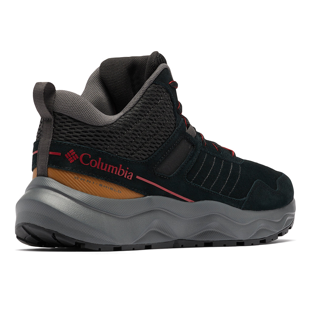 Columbia Plateau Venture Mid Waterproof Hiking Shoes for Men - Lightweight & Durable Outdoor Boots for Trail Walking, Camping & Backpacking