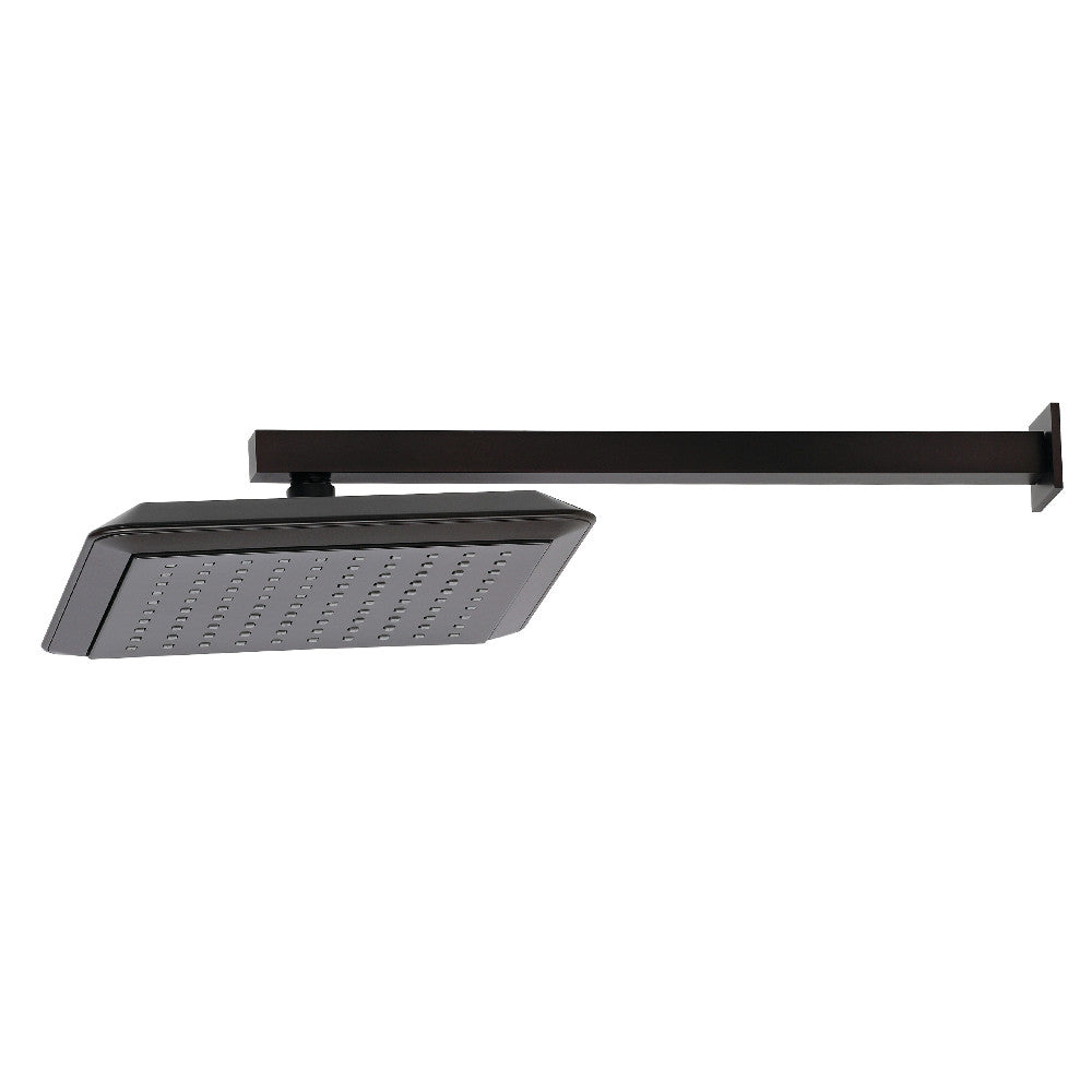 Kingston Brass K251A0CK Claremont 9 5/8 Inch Square Shower Head with Adjustable Shower Arm - Modern Bathroom Upgrade for Luxurious Spa-Like Experience