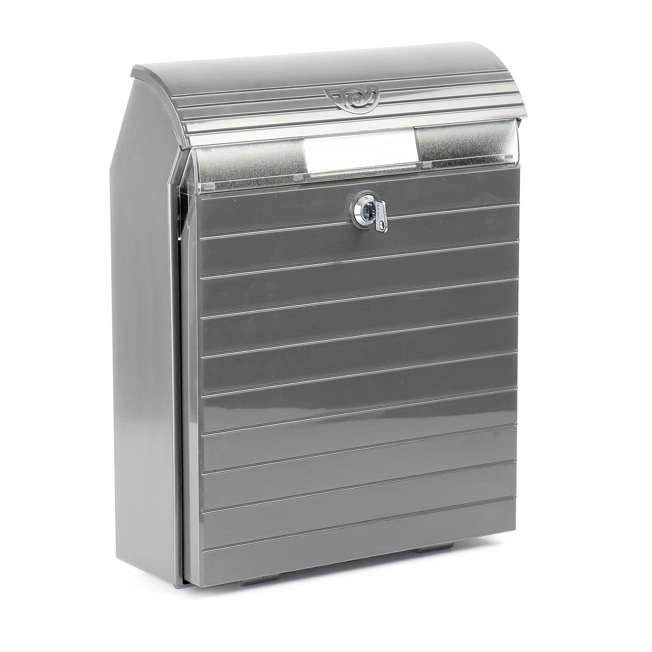 Large Outdoor Mailbox - Waterproof & Durable Anthracite Grey Post Box with High Capacity for Newspapers & Magazines - Perfect for Homes, Apartments & Offices