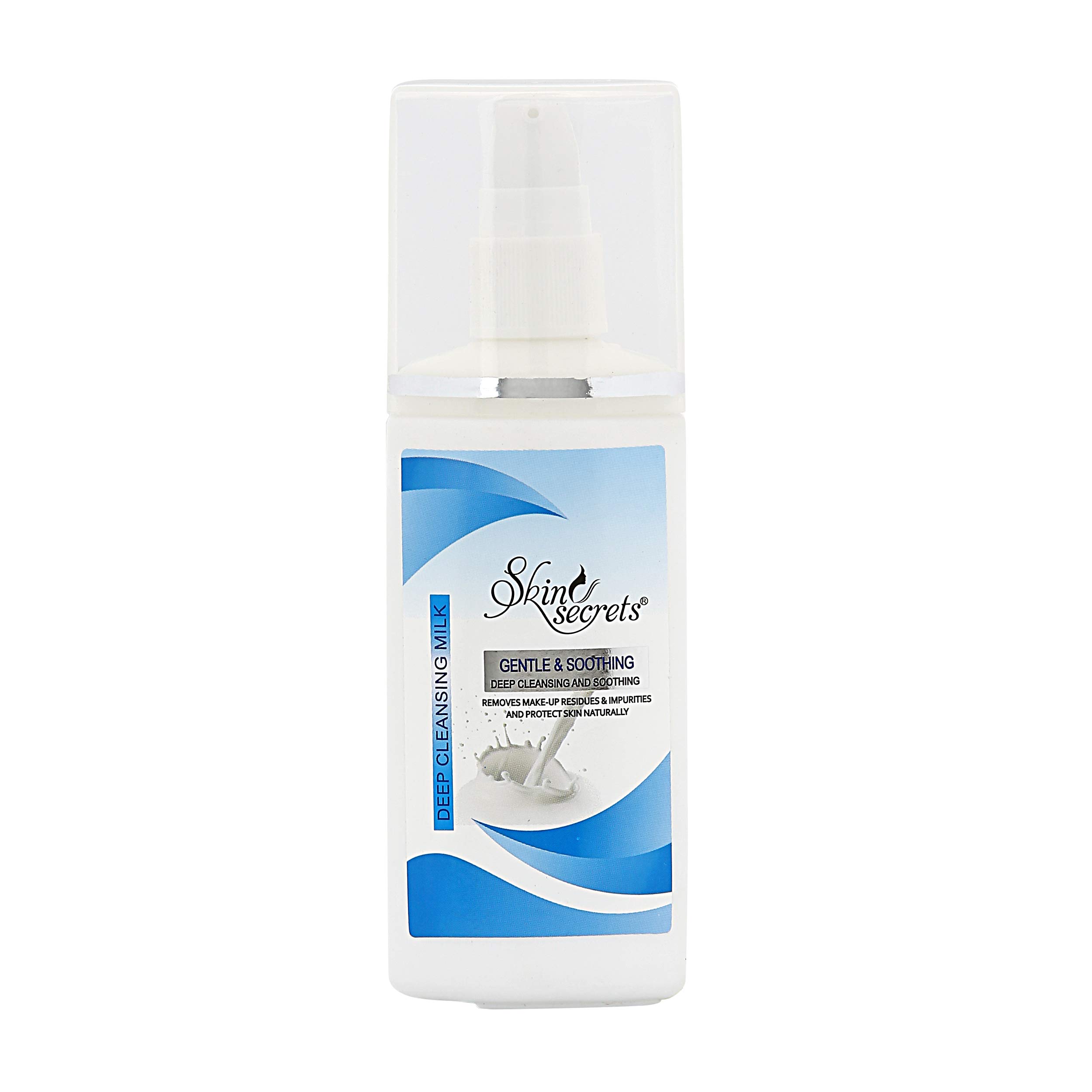 Skin Secrets Deep Cleansing Milk with Vitamin E Oil - Gentle Face Wash for Soft, Supple Skin (120ml) | Daily Skincare Routine, Makeup Removal & Hydration