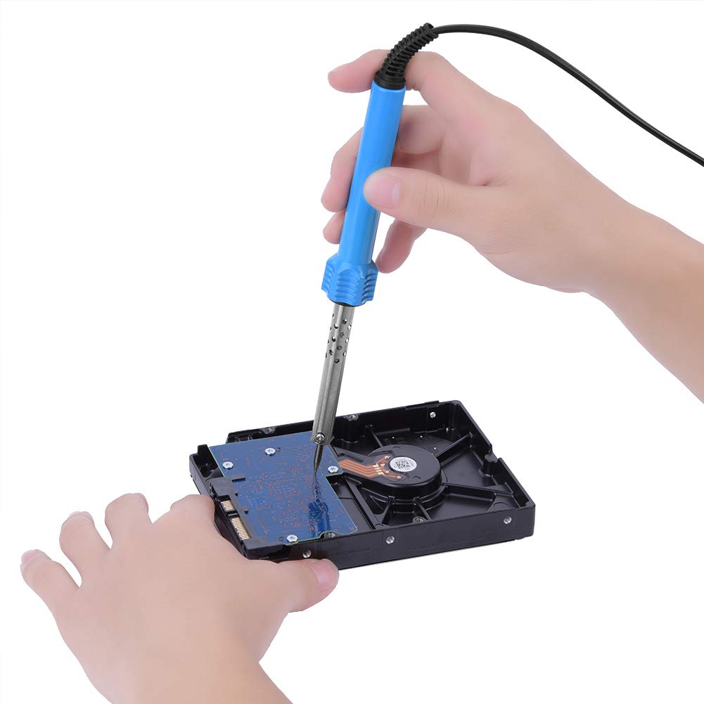 110V Electric Soldering Iron Gun Kit with External Heating - Professional Hand Solder Tool with US Plug for DIY Electronics, Circuit Board Repair, and Home Improvement Projects