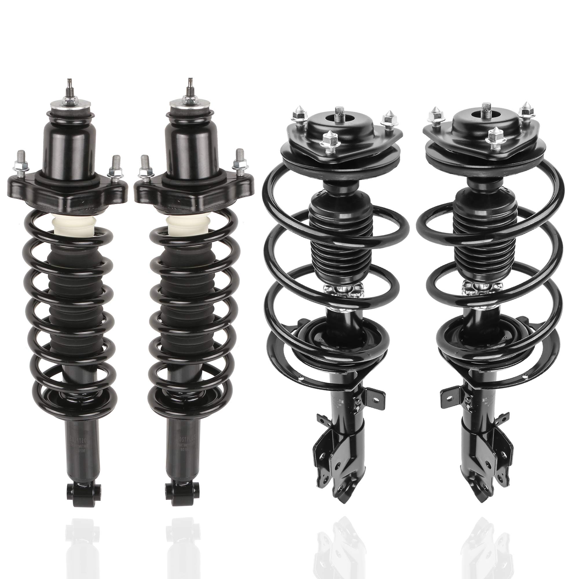 MOSTPLUS Complete Strut Assembly Set - Front & Rear Shock Absorbers 172367 172368 172401 for 2007-2010 Jeep Compass & Patriot - Perfect for Off-Roading & Smooth Ride Replacement (4-Piece Kit)