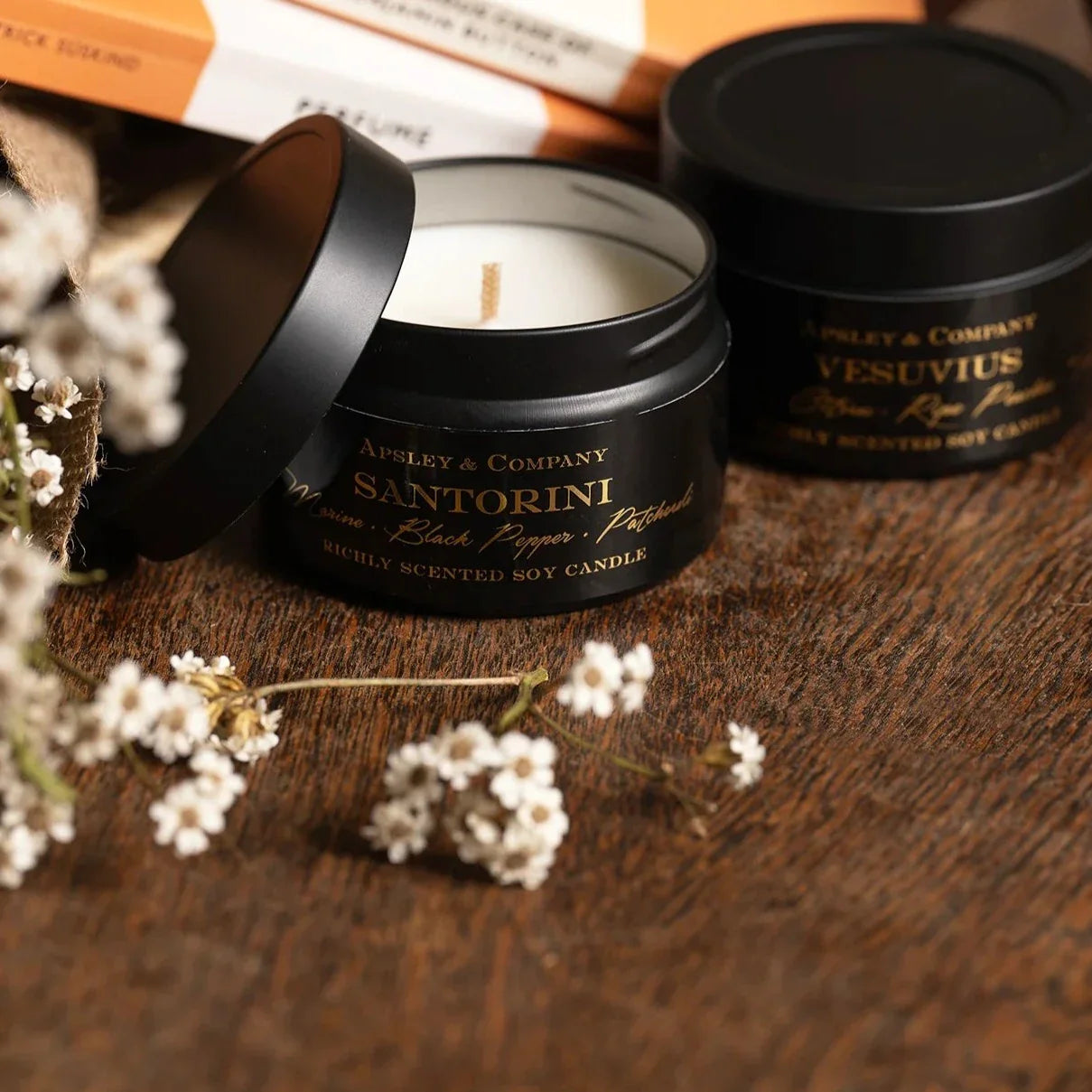Premium Kaliningrad Scented Travel Candle 150g - Handmade Soy Wax Aromatherapy Candle by Apsley & Co | Perfect for Relaxation, Gifts & Home Decor
