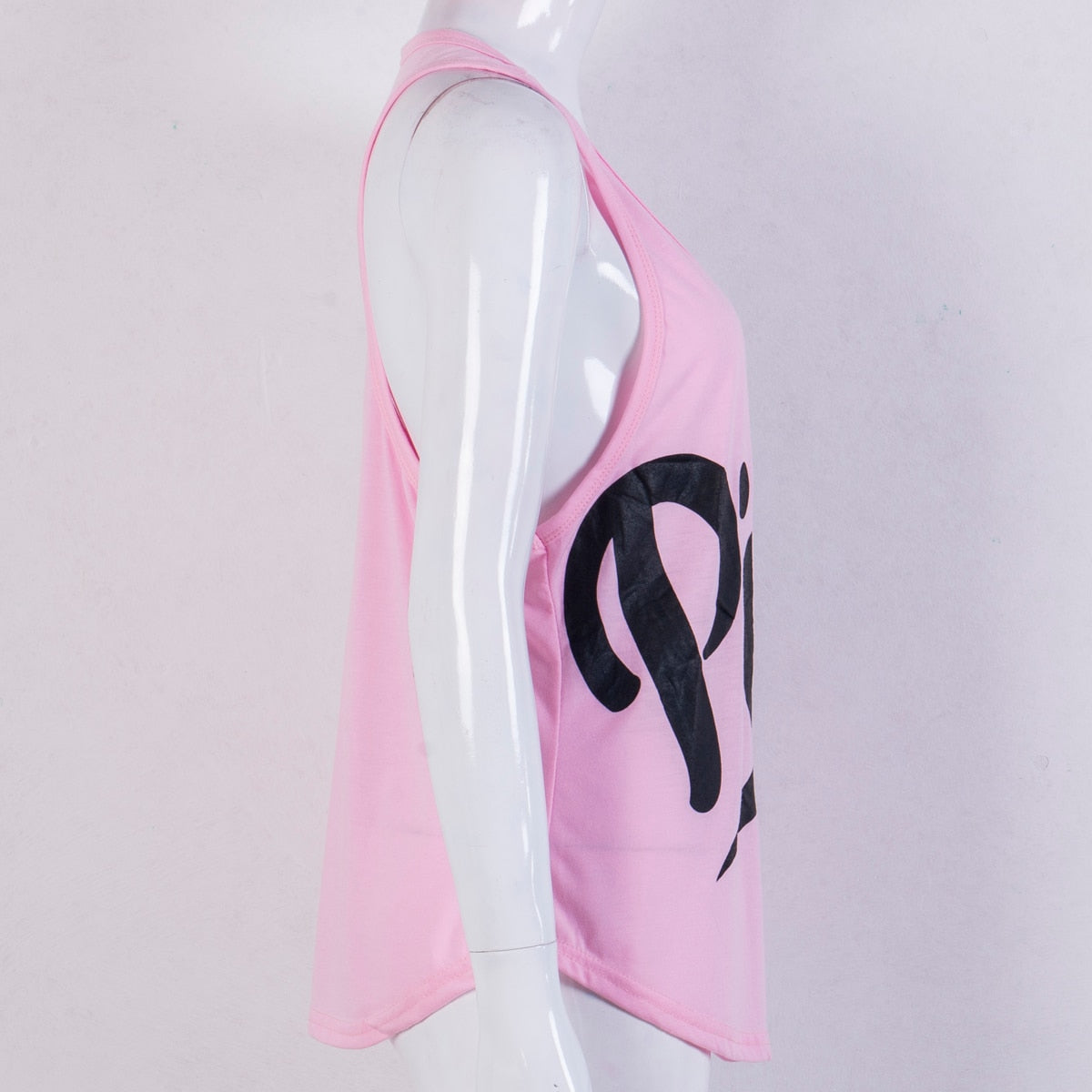 New Pink Women's Yoga Vest - Stretchy Fitness Tank Top for Workouts & Gym - Perfect for Yoga, Running & Activewear