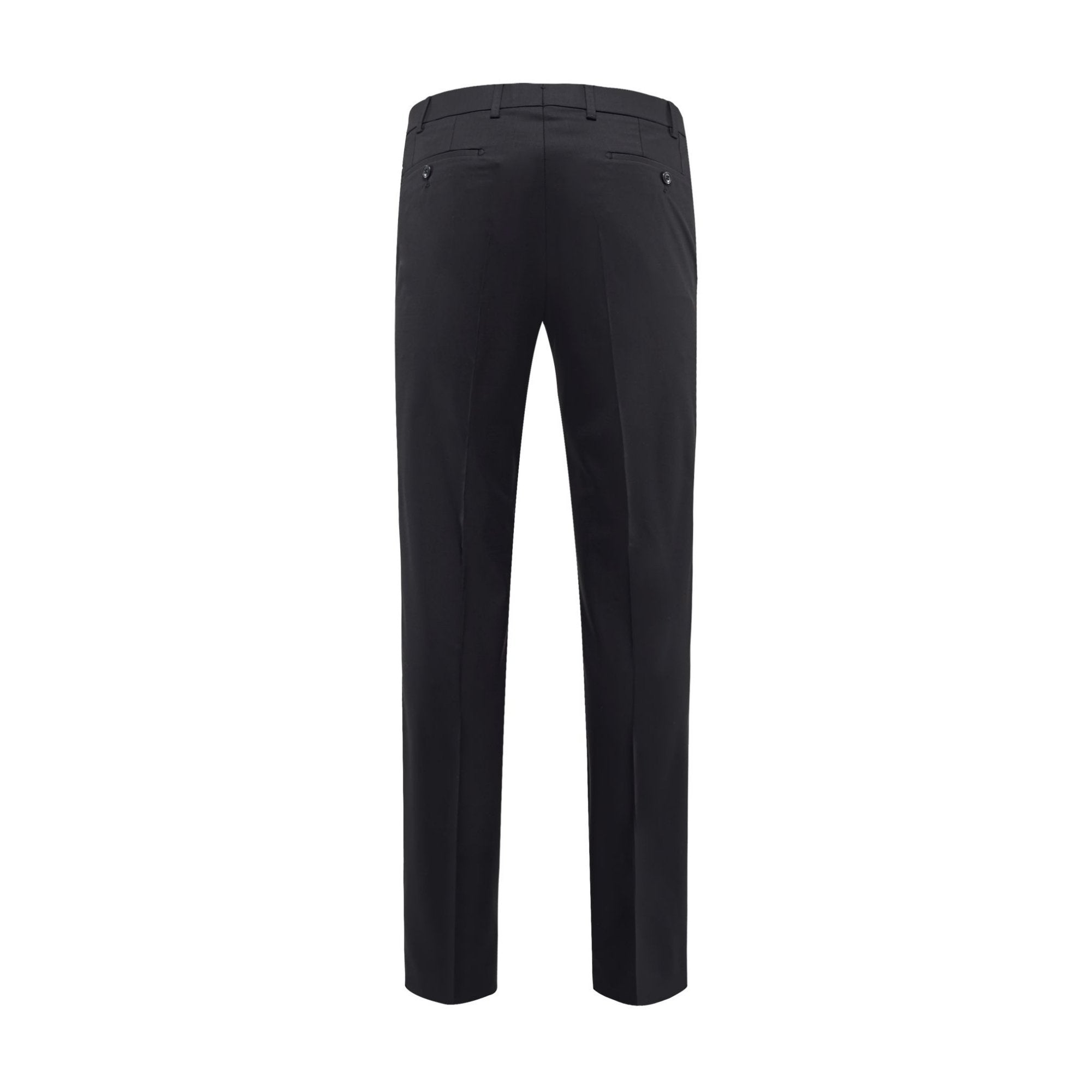 HENRY SARTORIAL X HILTL Premium Black Wool Dress Pants for Men - Business Formal & Office Wear