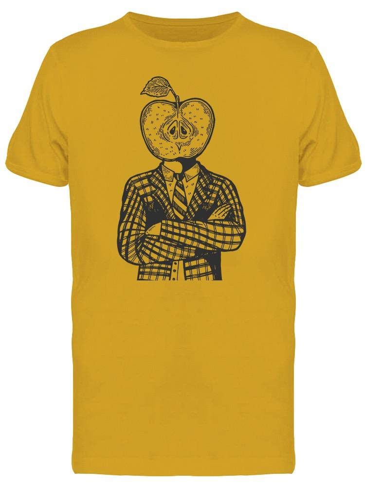 Surreal Apple Head Man Art T-Shirt for Men - Unique Graphic Tee for Casual Wear, Street Style & Artistic Expression