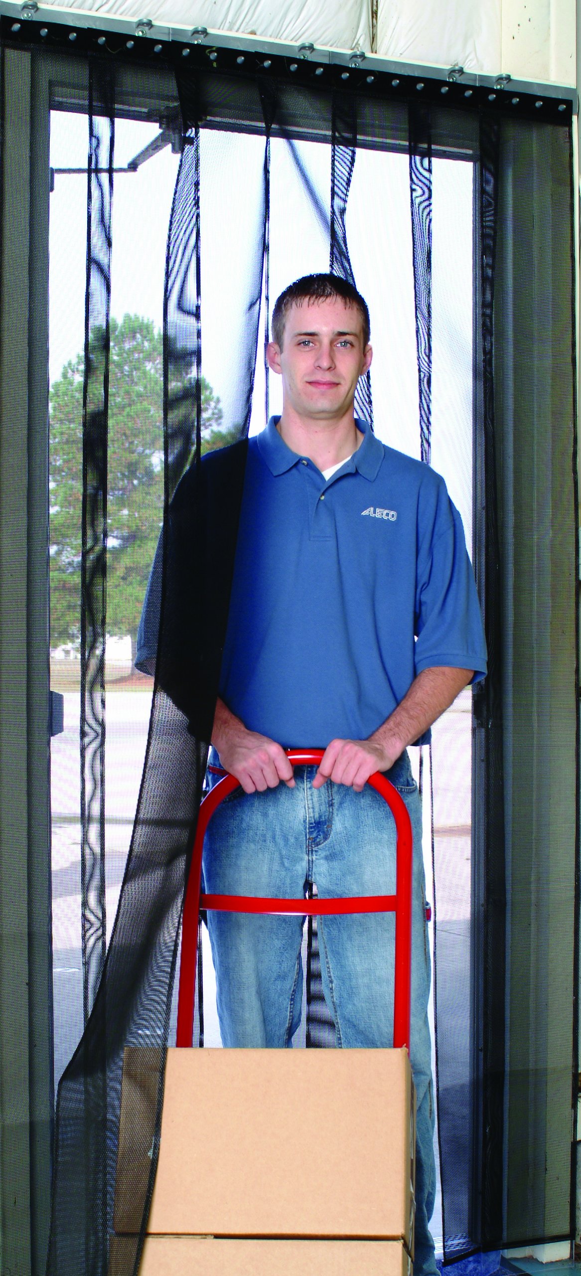 ALEKO 405008 Airflex Polyester Mesh Insect Screen Kit - 4ft x 7ft Black Window/Door Bug Barrier - Perfect for Patio, Porch & Home Ventilation Protection