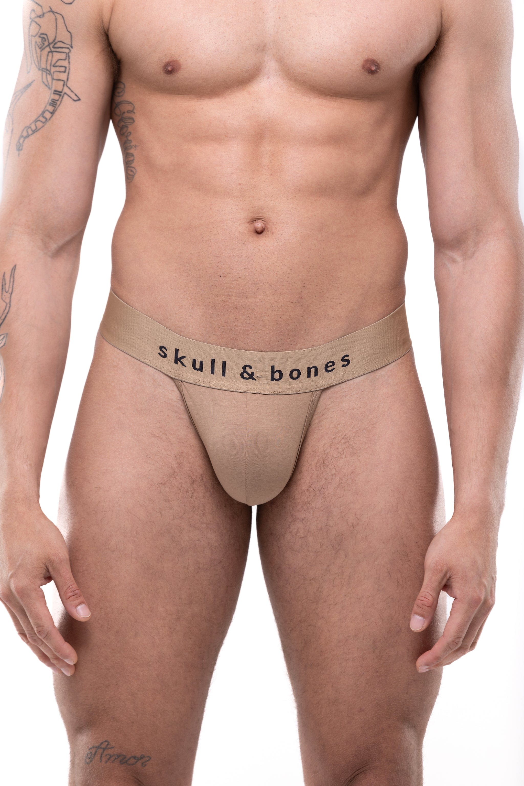 Just The Bones Thong Tan - Comfortable & Stylish Women's Underwear for Everyday Wear | Perfect for Yoga, Lounging & Intimate Moments