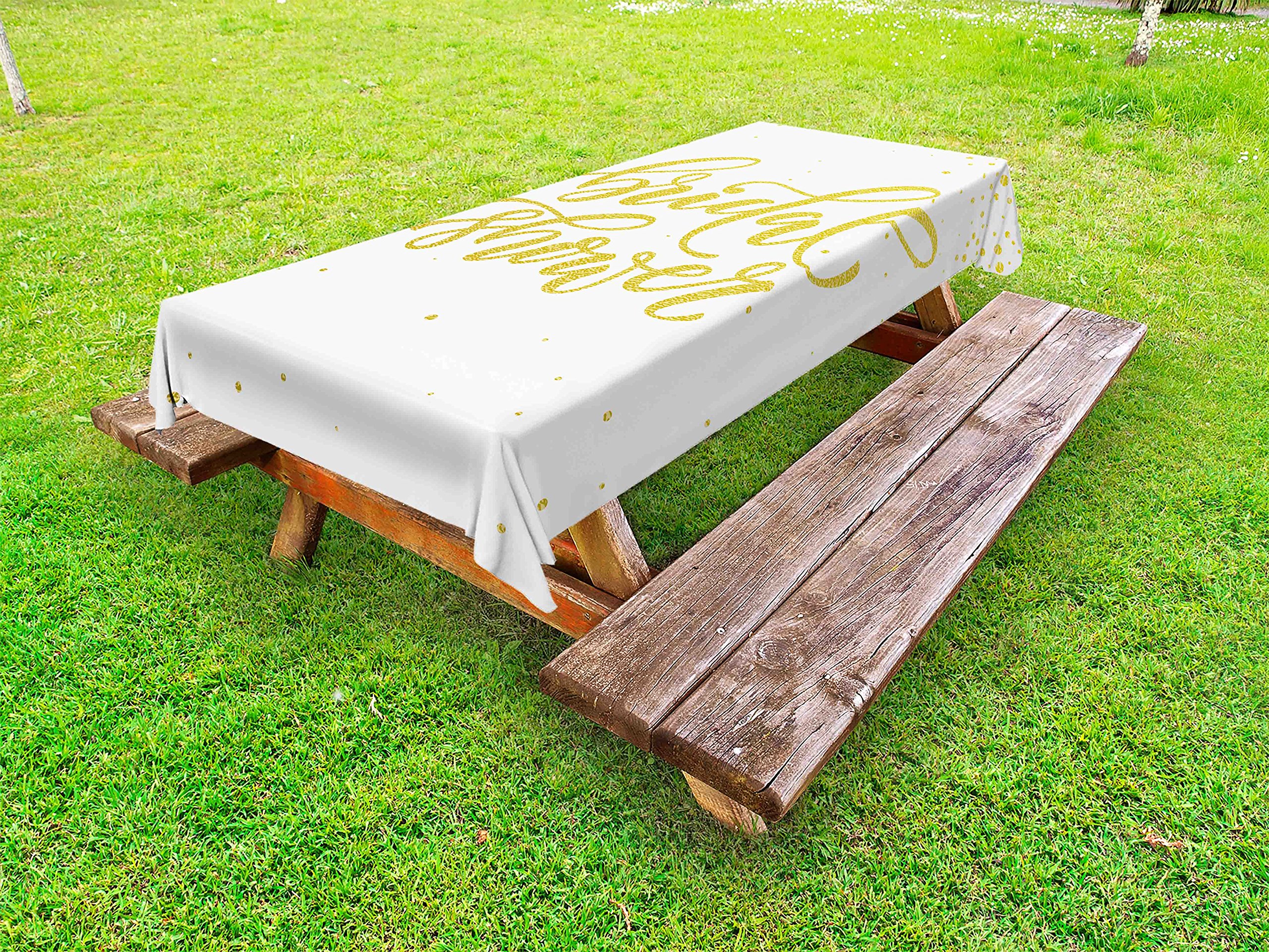 Ambesonne Washable Bridal Shower Tablecloth - 58