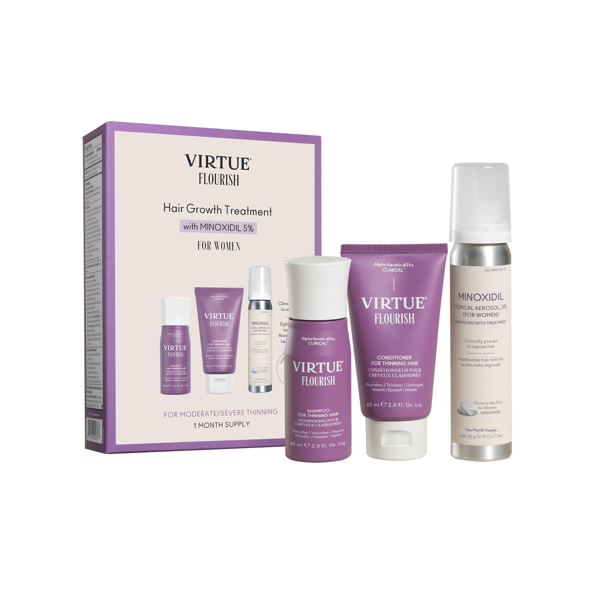 Flourish Nightly Intensive Hair Growth Treatment - 30 Day Supply for Thicker, Longer Hair - Best for Overnight Repair & Scalp Nourishment (Perfect for Damaged, Thin Hair & Hair Loss Prevention)