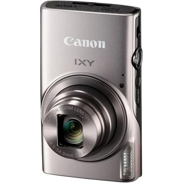 Canon PowerShot IXY 650 (ELPH 360 HS) 20.2MP Digital Camera with 12x Optical Zoom, 64GB Memory Card & Accessories Kit - Perfect for Travel Photography, Vlogging & Everyday Use (Renewed)