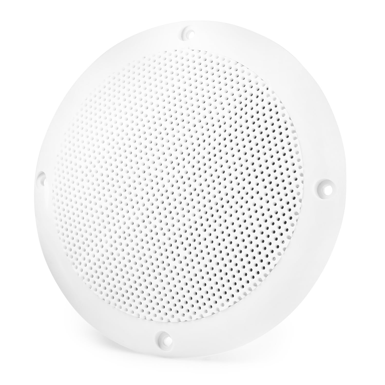 VONYX 6x6.5 Inch White Waterproof Ceiling Speakers - IP44 Rated Outdoor Garden Bathroom Marine Audio System - 2-Way Passive 300W Home Installation Sound Kit for Patio, Poolside, and Indoor Entertainment