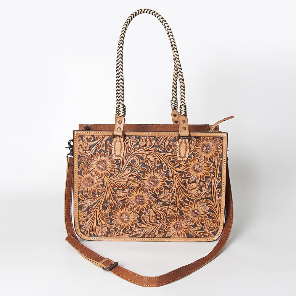 American Darling Handcrafted Genuine Leather Western Tote Bag for Women - Stylish Cowgirl Purse, Travel & College Tote | Perfect for Casual Outings, Rodeo Events & Everyday Use
