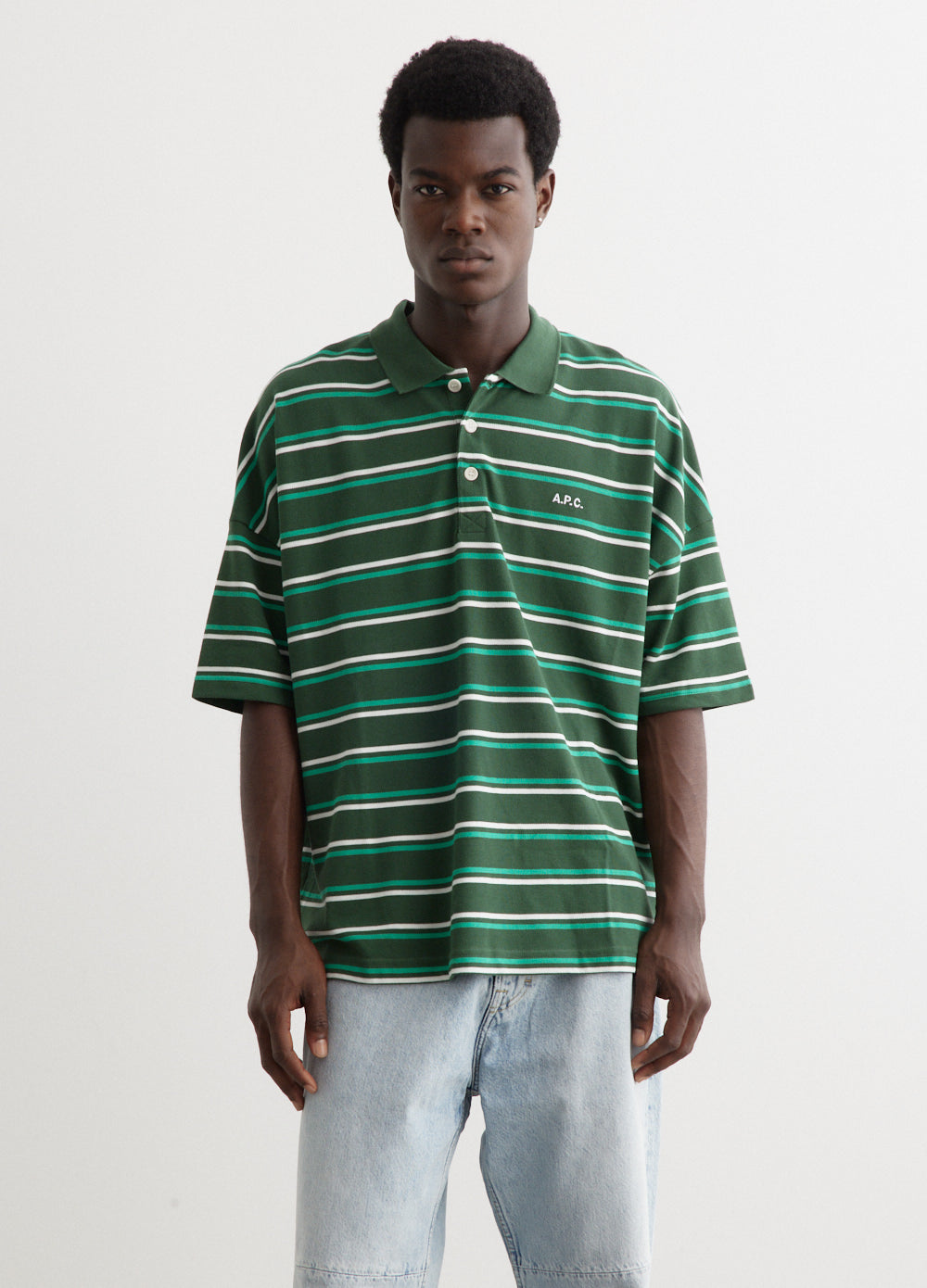 Polo Antoine Tka Vertblanc Cogxa H26212Tka Green - Stylish Men's Polo Shirt for Casual Wear, Golf & Outdoor Activities