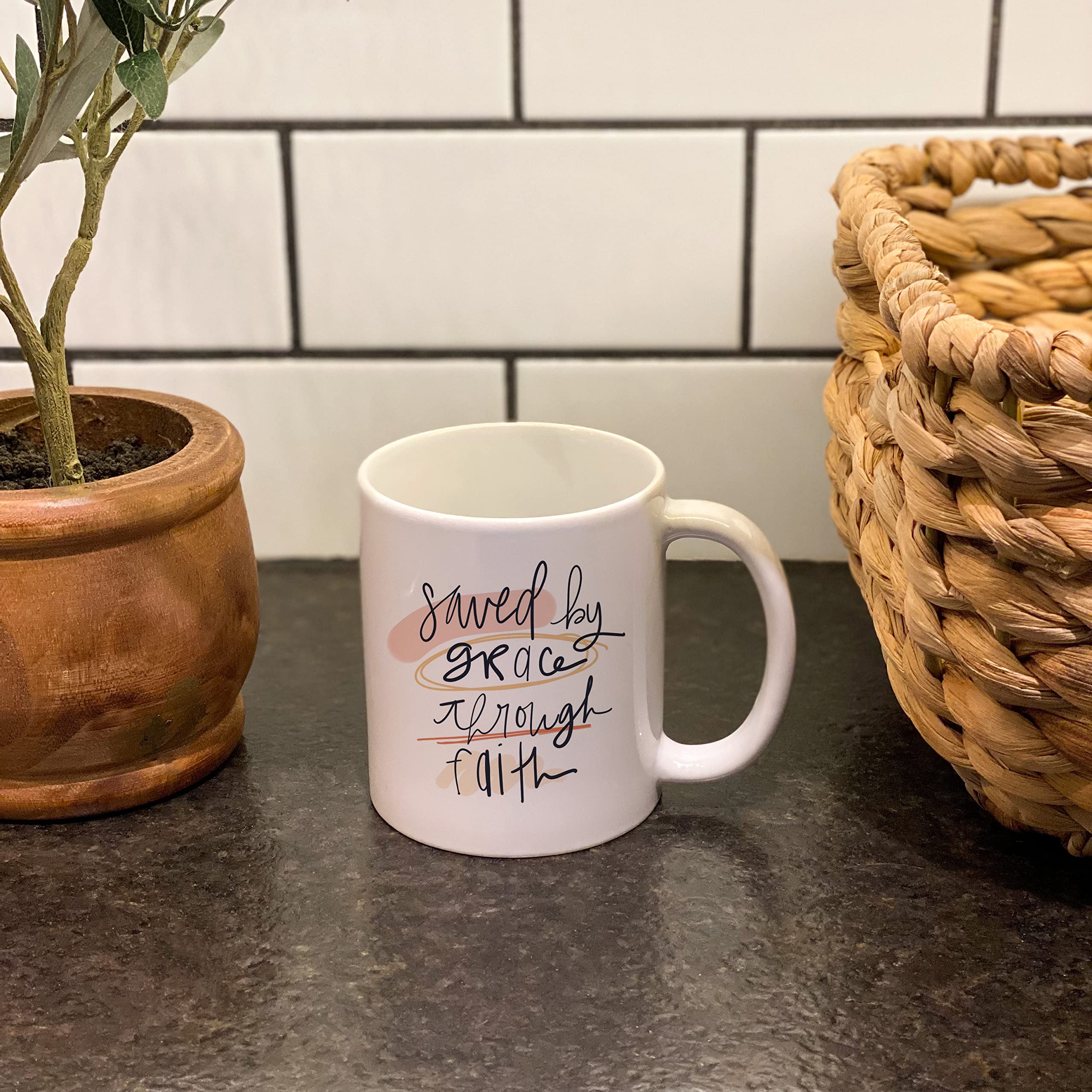 Christian Bible Verse Coffee Mug - Faith Gift for Home & Office Use