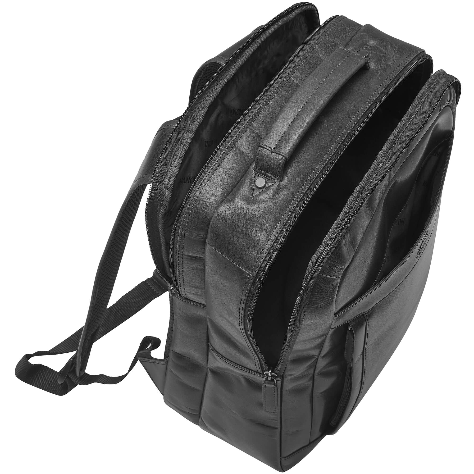Mancini Buffalo Backpack with Dual Compartments for 15.6” Laptop - Waterproof Travel Backpack for Work, School & Outdoor Adventures