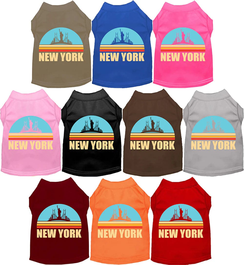 New York Themed Dog Shirts - Stylish Pet Apparel for Small & Large Breeds - Perfect for City Walks, Pet Photos & Special Occasions
