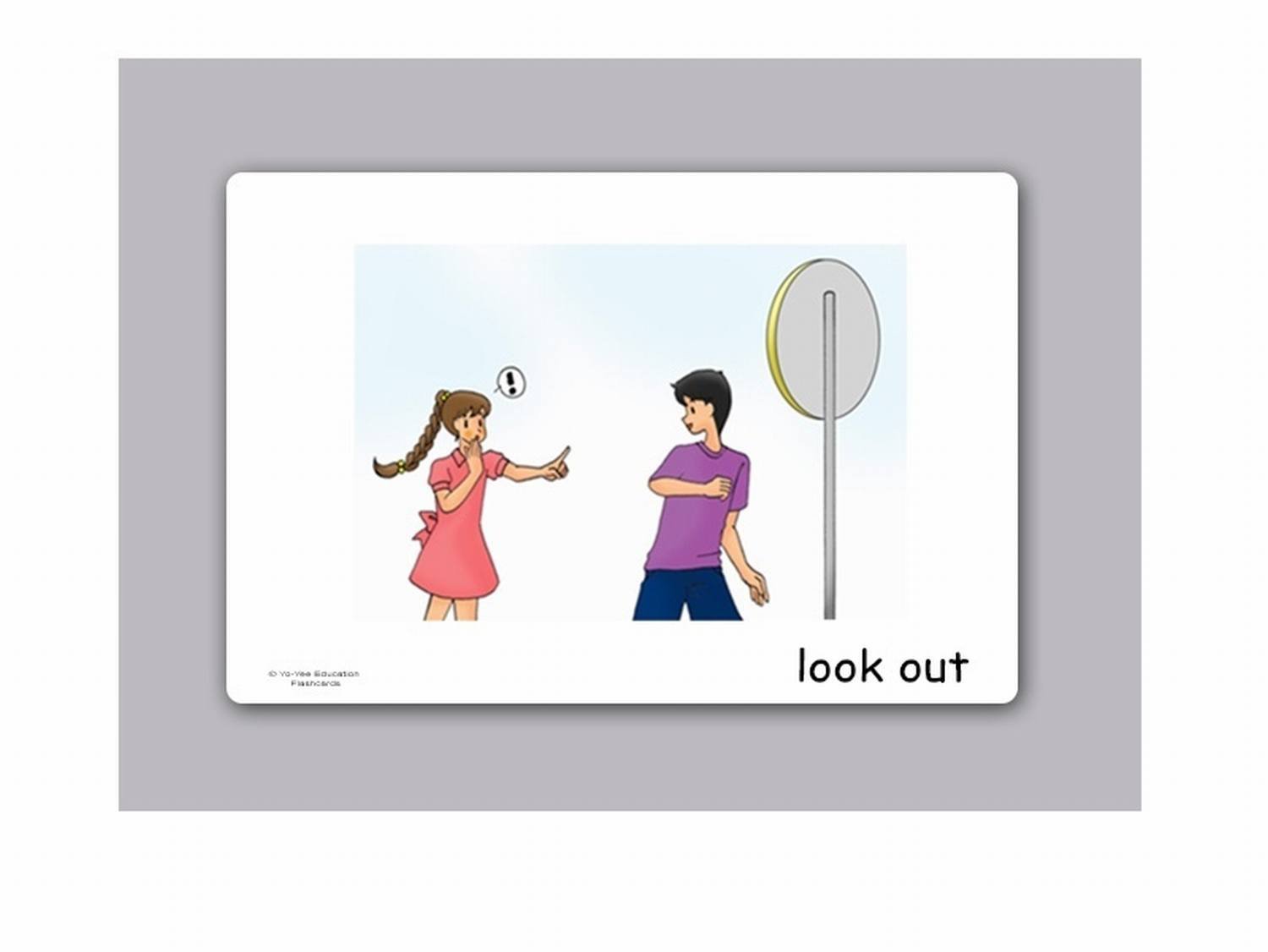 Phrasal Verbs Flash Cards Set 1 - English Vocabulary Learning Cards with Pictures for Kids, Toddlers & Adults - Perfect for ESL, Classroom & Homeschool Education