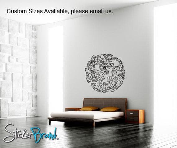 Chinese Dragon Vinyl Wall Decal Sticker - Premium Removable Home Decor for Living Room, Bedroom, Nursery | #825