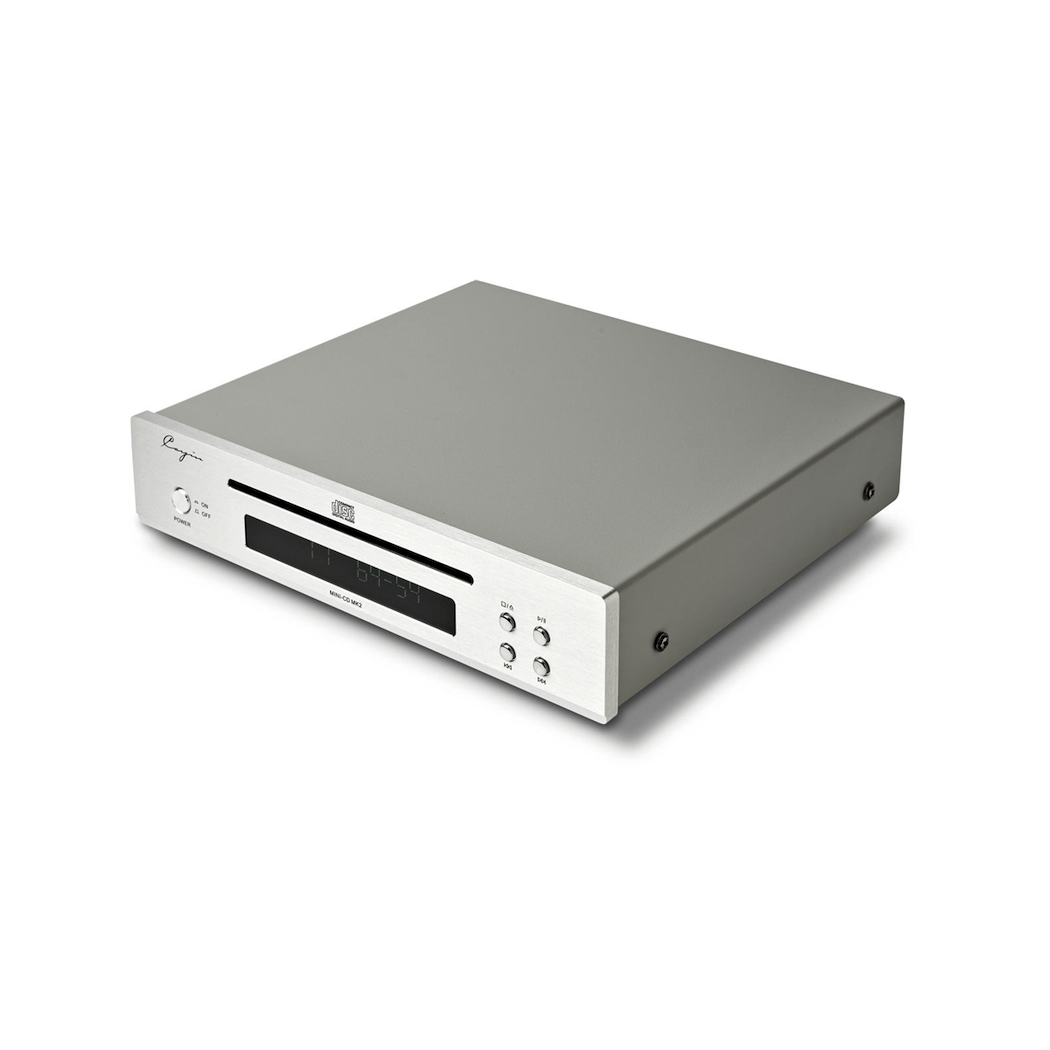 Cayin MINI CD MKII Hi-Fi Desktop CD Player with Remote - Silver | Audiophile CD Player for Home & Office | Perfect for Music Lovers & Audio Enthusiasts