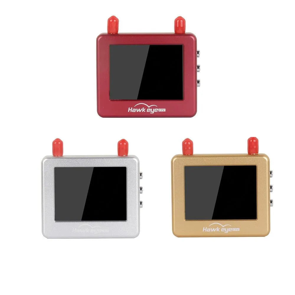 Hawkeye Master 2 FPV Monitor - 2.5 Inch HD Screen 960×240 Resolution 5.8GHz Receiver for Drone Racing & Aerial Photography - Perfect for FPV Goggles, Quadcopters, and RC Aircraft