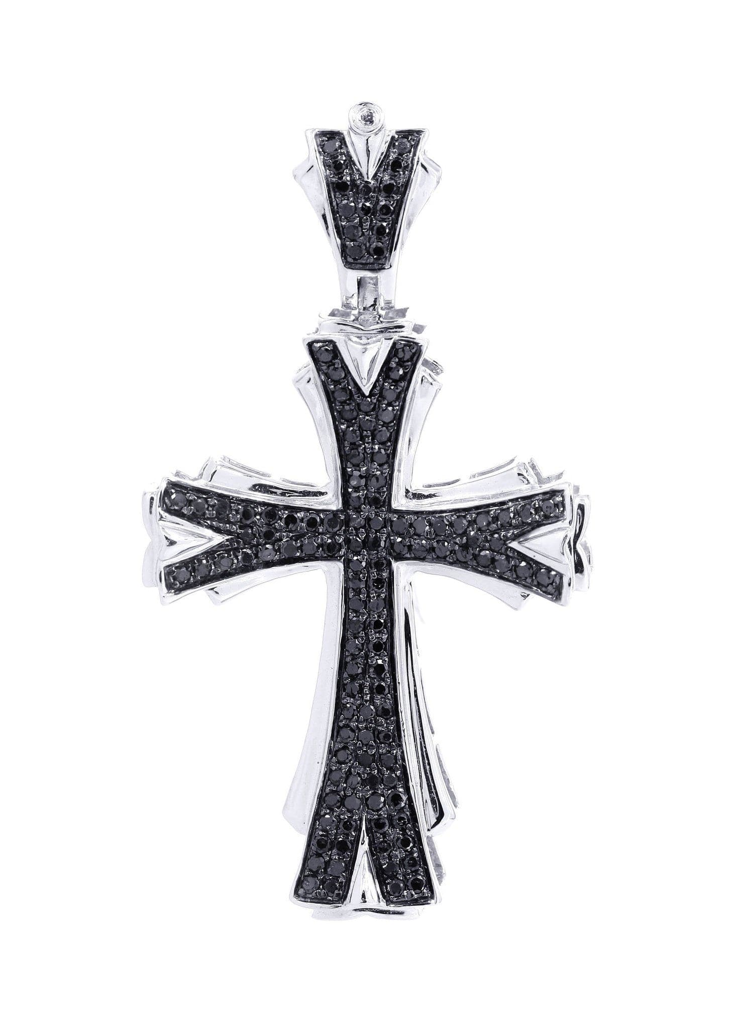 0.64 Carat Diamond Cross Pendant Necklace - 7.28 Grams Solid Gold Jewelry for Women - Perfect for Gifts, Weddings & Religious Occasions