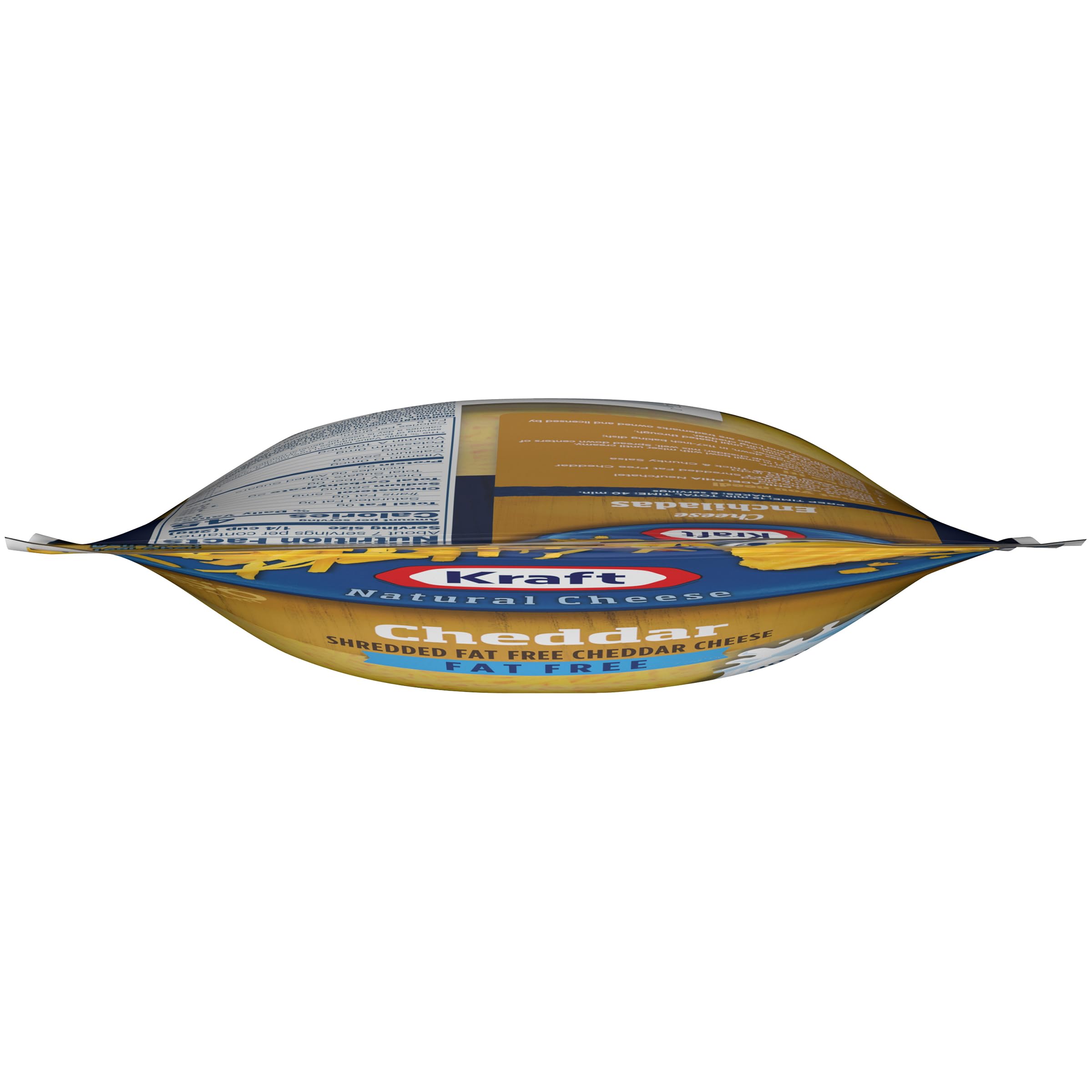 Fat Free Natural Cheddar Shredded Cheese - 7 oz Resealable Pouch | Kraft | Low Calorie, Gluten Free | Perfect for Salads, Pasta & Keto Recipes