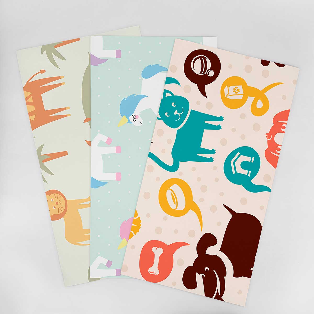 Kids Animal Theme Wallpaper Sample - Designer Selection 001 | Perfect for Nursery, Bedroom & Playroom Decor