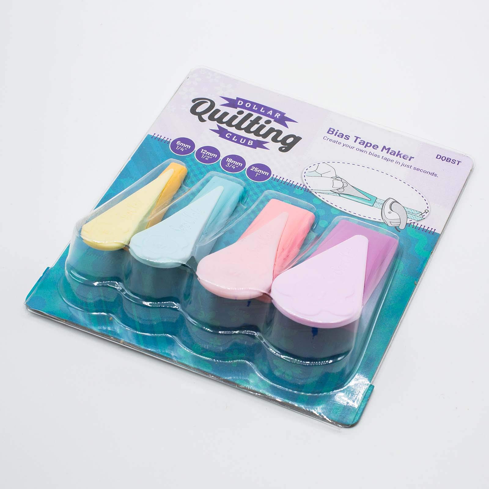 Bias Tape Maker Tool - DIY Fabric Binding Maker for Sewing, Quilting & Crafting - Perfect for Hemming, Seam Finishing & Decorative Edges