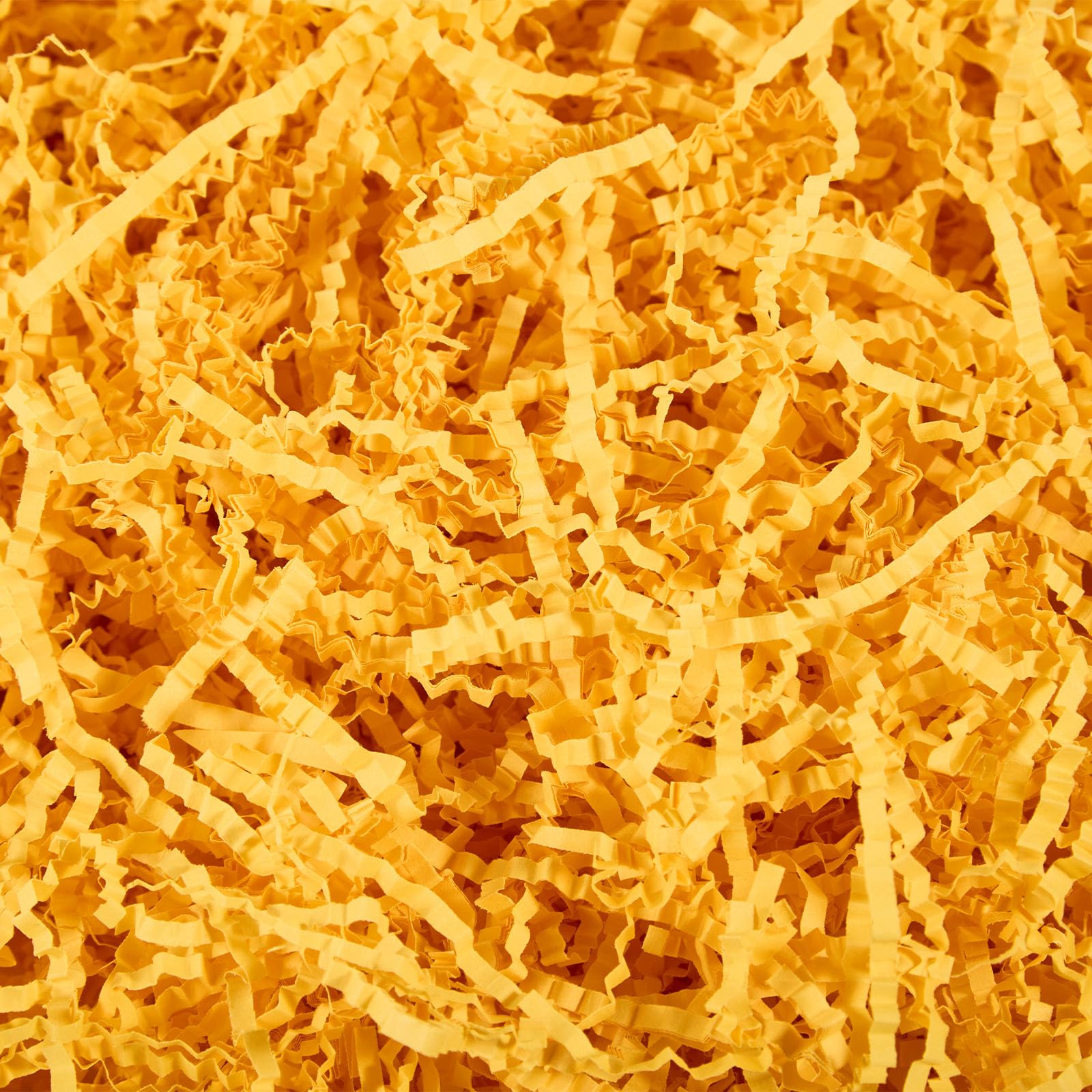 Nyvexon Crinkle Cut Shredded Paper - 4.5oz Orange Gift Basket & Box Filler for Christmas, Wedding, Birthday Decorations | Perfect for Party Packing, Craft Projects & Home Decor Scenes