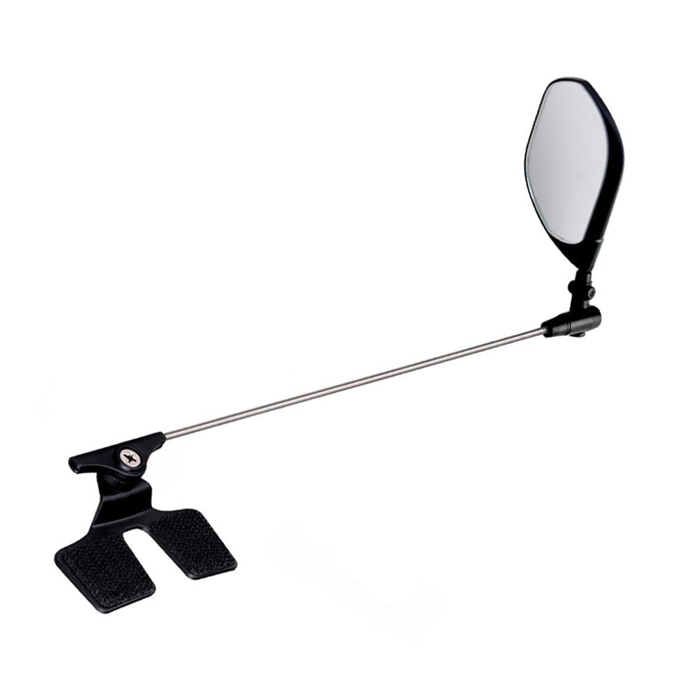 LIOOBO Foldable Bike Helmet Mirror - 360° Clear View Cycling Safety Mirror for Bicycle & Motorcycle - Perfect for Commuting, Road Biking & Outdoor Adventures