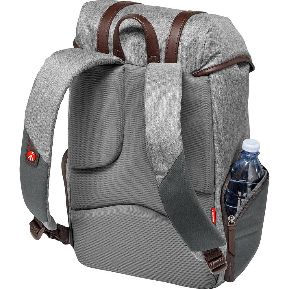 Manfrotto MB LF WN RP DSLR Camera Reporter Bag - Professional Windsor Grey Photography Backpack for Travel & Outdoor Shooting
