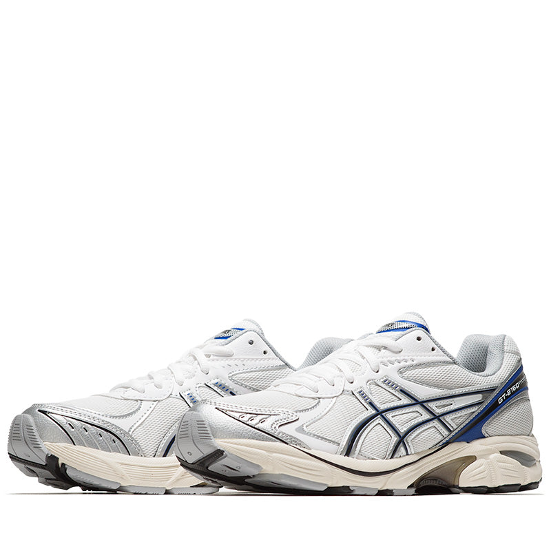 ASICS GT 2160 Running Shoes for Men - White/Deep Marine - Lightweight Cushioned Sneakers for Jogging, Gym Workouts & Daily Wear