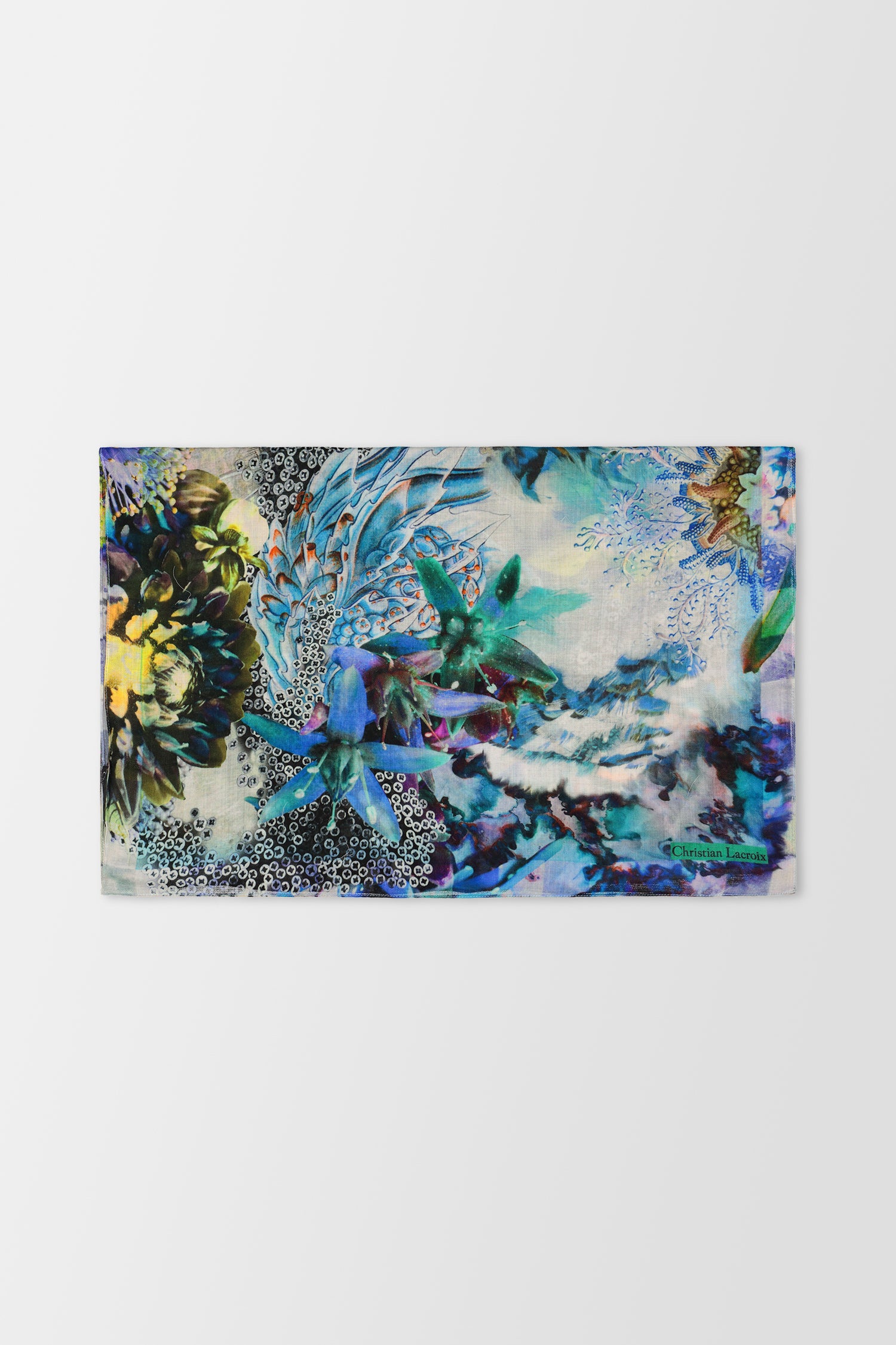 Christian Lacroix Blue Oasis Atlantis Large Tote Bag - Luxury Designer Handbag for Women - Perfect for Work, Travel & Beach Day