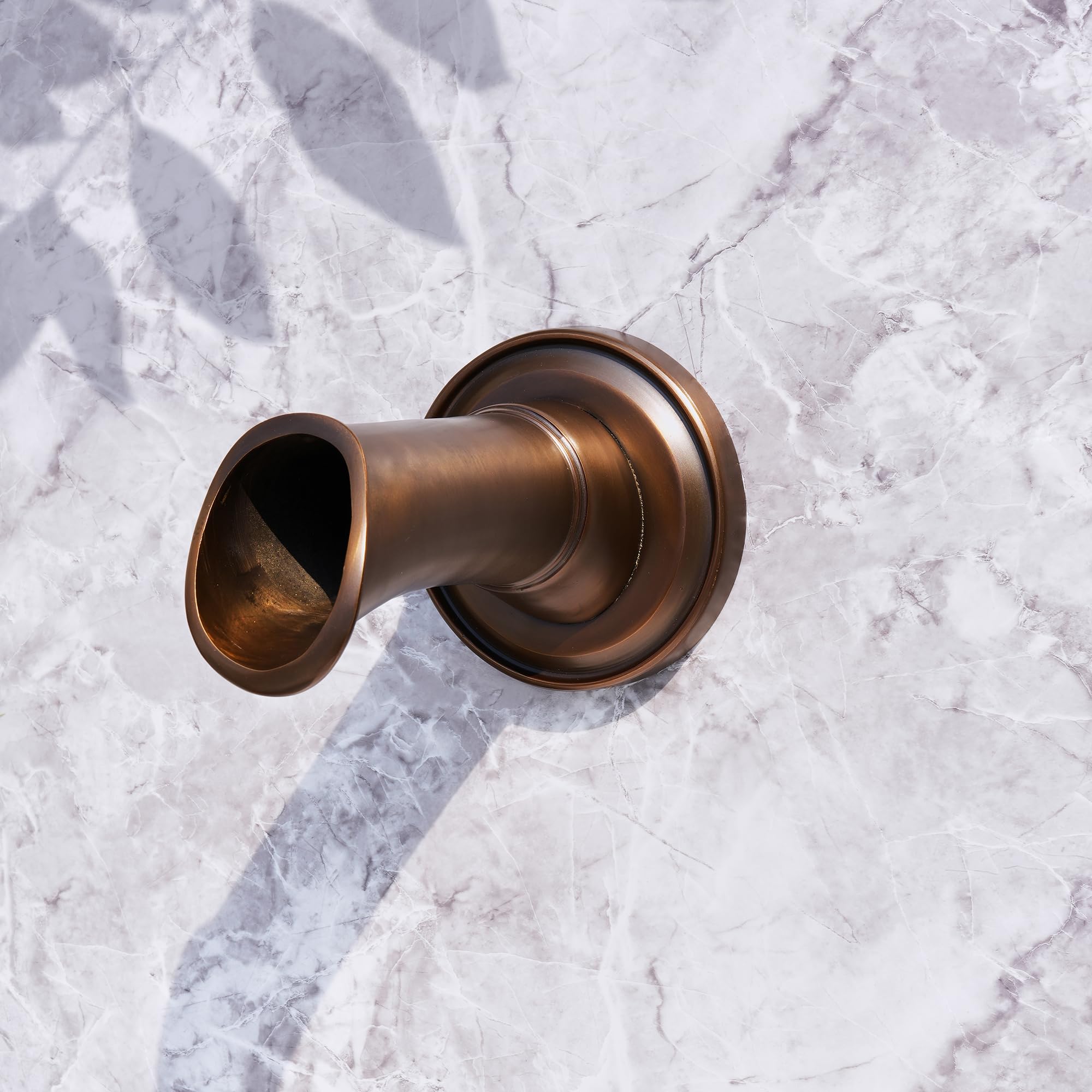 Exquisite Solid Brass Handcrafted Waterfall Spout - Luxury Landscape Fountain Spout for Pools, Ponds & Water Walls - Perfect for Garden Decor, Outdoor Water Features & Zen Waterfalls