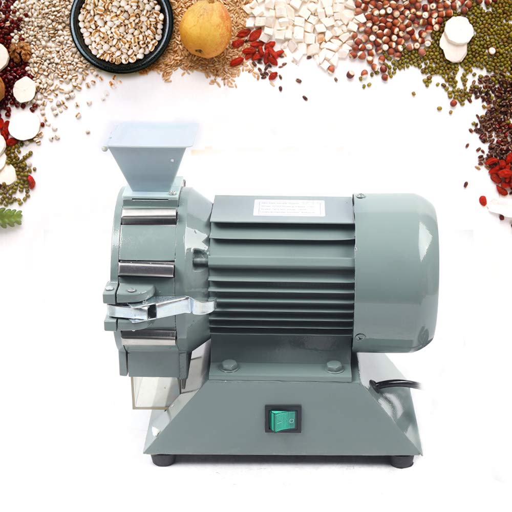 50g Electric Spice Mill Grinder - 110V Mini Grain Mill with 30-120 Mesh Powder Machine for Coffee, Pepper, Salt - 1400 RPM for Home, Restaurant & Commercial Use - Perfect for Kitchen, Bakery & Coffee Shop