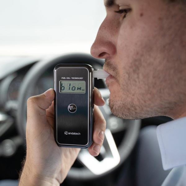 Andatech Alcosense Stealth Personal Breathalyzer - Accurate BAC Tester for Alcohol Detection, Portable Breath Alcohol Analyzer for Drivers, Workplace, and Personal Safety Use