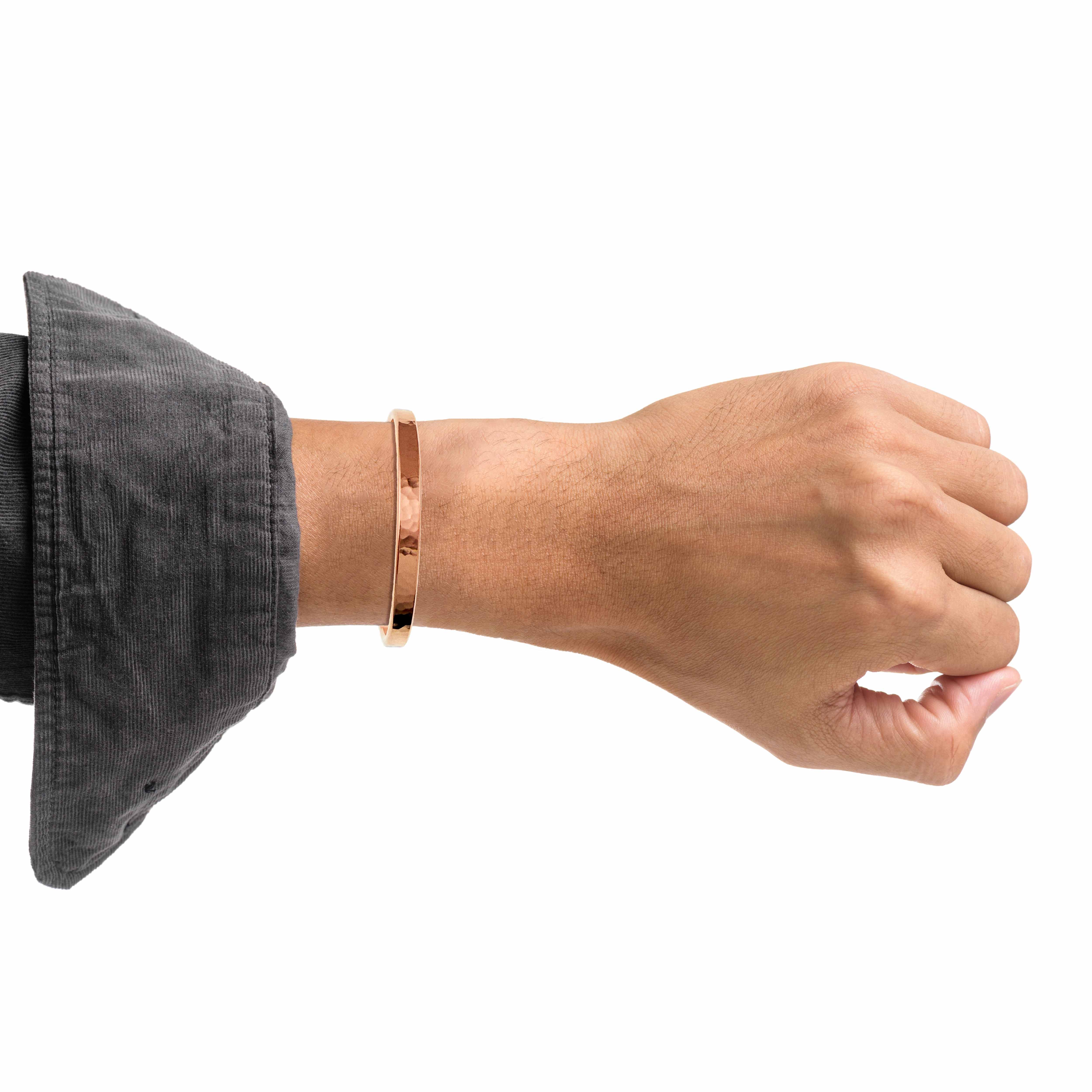 5mm Wide Hammered Copper Cuff Bracelet for Women - Handmade Boho Jewelry - Perfect for Casual Wear, Festivals & Gift Giving