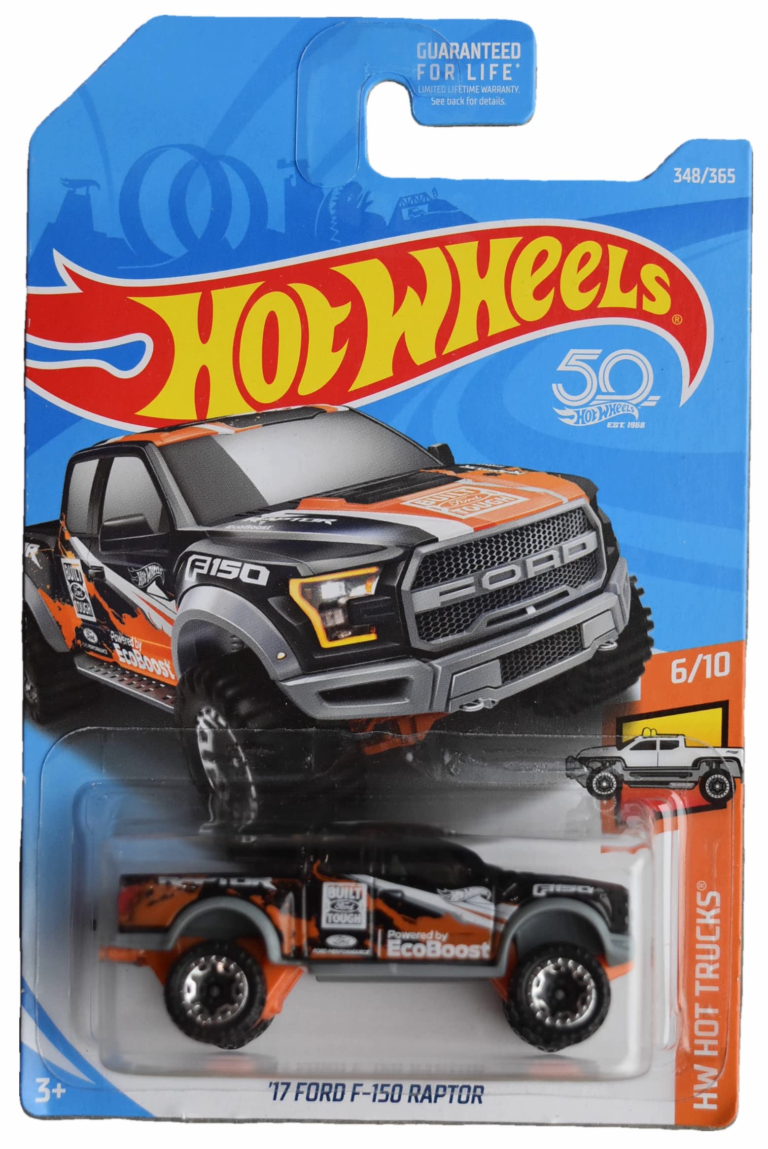 Hot Wheels 2017 Ford F-150 Raptor Die-Cast Toy Car - 1:64 Scale Collectible Vehicle for Kids & Adults - Perfect for Play, Display & Gift Giving