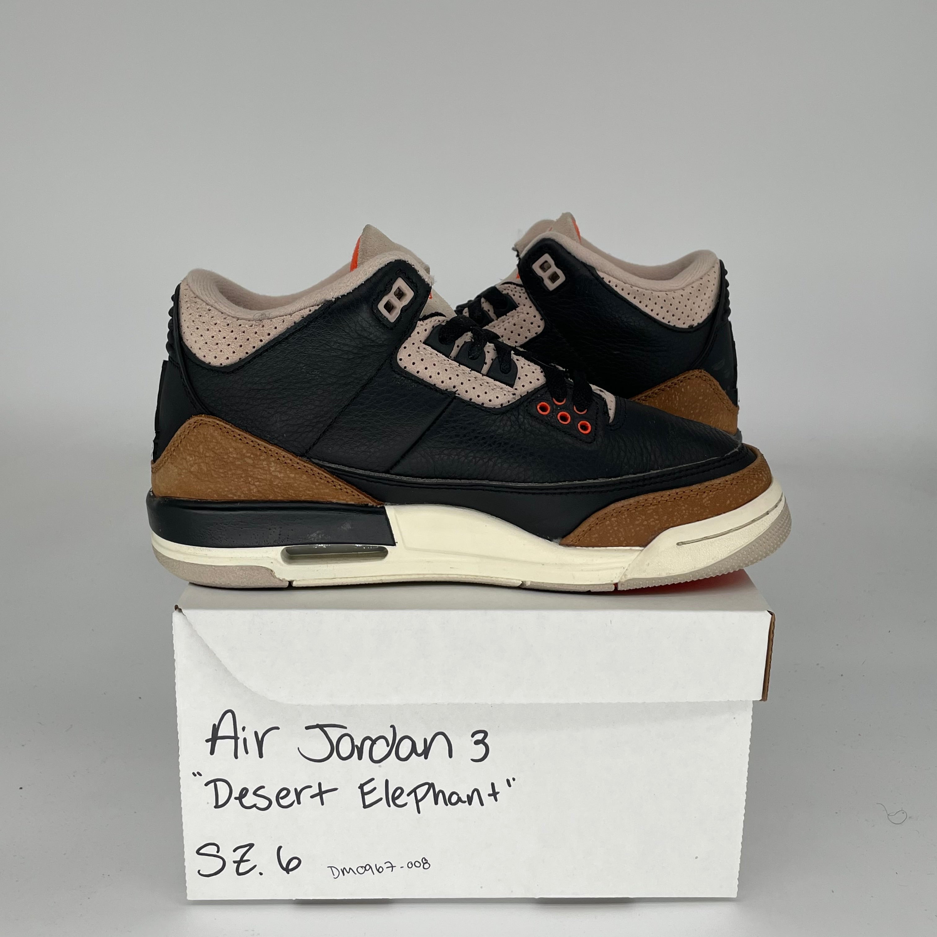 AIR JORDAN 3 Retro Desert Elephant Men's Basketball Shoes Size 6Y DM0967-008 - Perfect for Streetwear, Sneaker Collection & Casual Sports Fashion