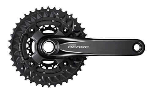 Shimano FC M6000 Deore 10-Speed Mountain Bike Crankset - Durable Hollowtech II Chainset for MTB & Trail Riding