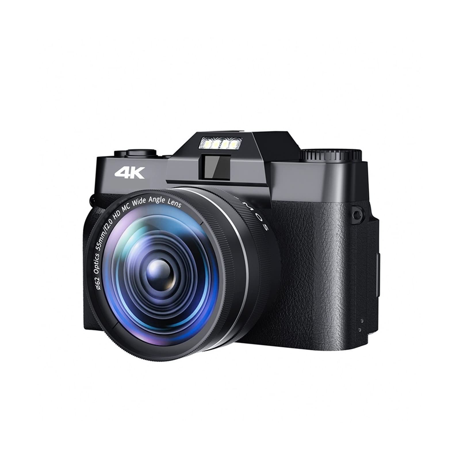 AUBEST 4K Video Camera Camcorder - 48MP Digital Camera with Flip Screen, 16X Zoom, 2 Pack for Vlogging, YouTube, Travel & Family Recording (No TF Card Included) - Perfect for Content Creators, Beginners & Home Movies