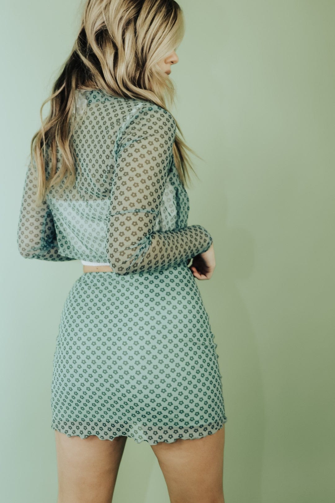 Stylish Green With Envy Set Blouse for Women - Trendy Casual & Party Wear - Perfect for Office, Date Night & Special Occasions