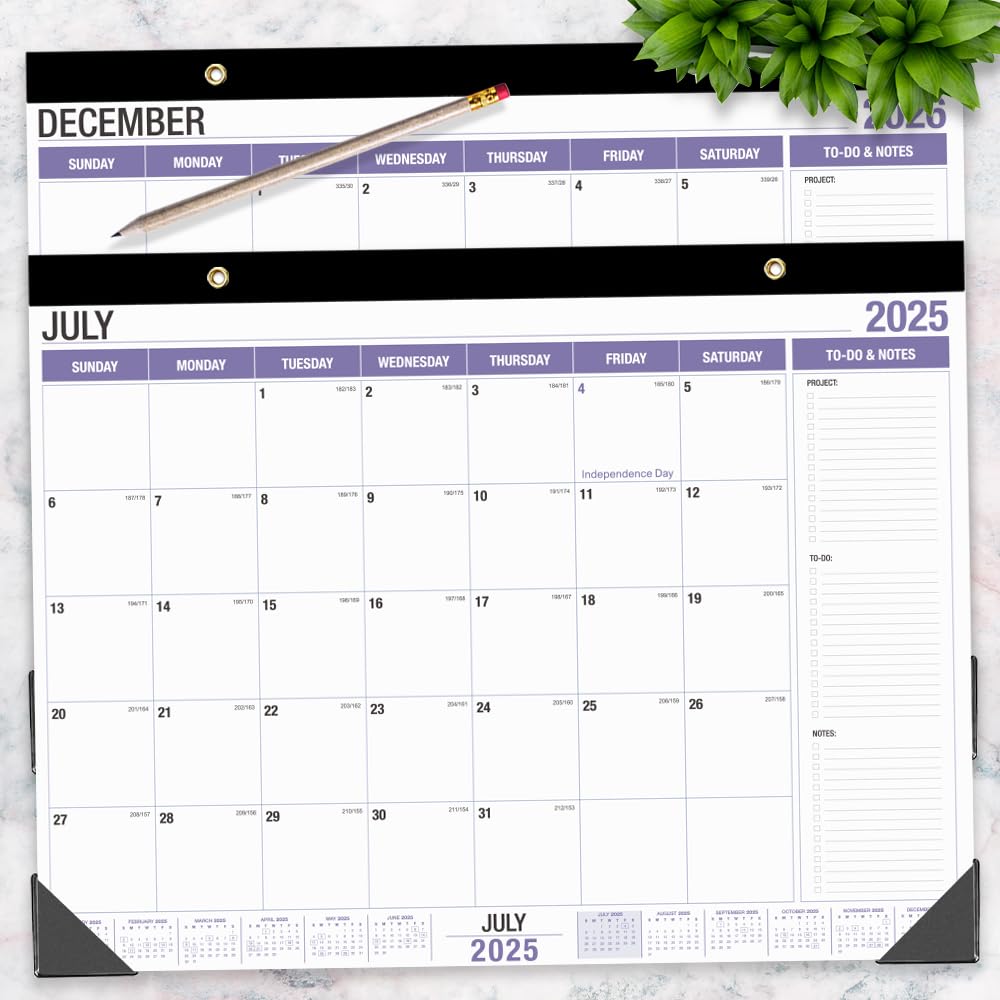 2025-2026 Large Desk Calendar (July 2025 - December 2026) | 22
