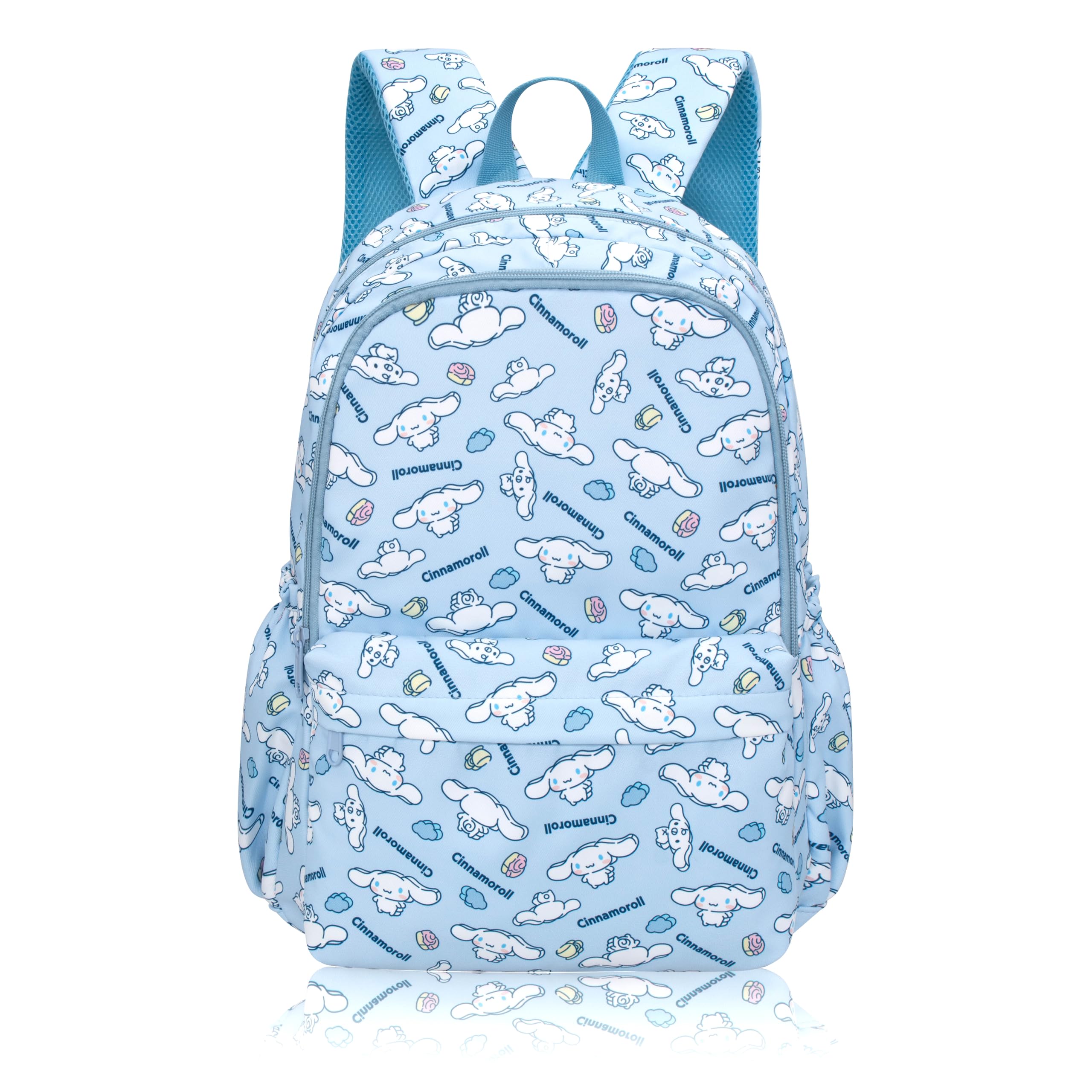 Cinnamoroll Anime Print Casual Backpack - Laptop Backpack for Travel, Hiking & School - Blue Rucksack for Women & Girls - Perfect for College, Work & Daily Use