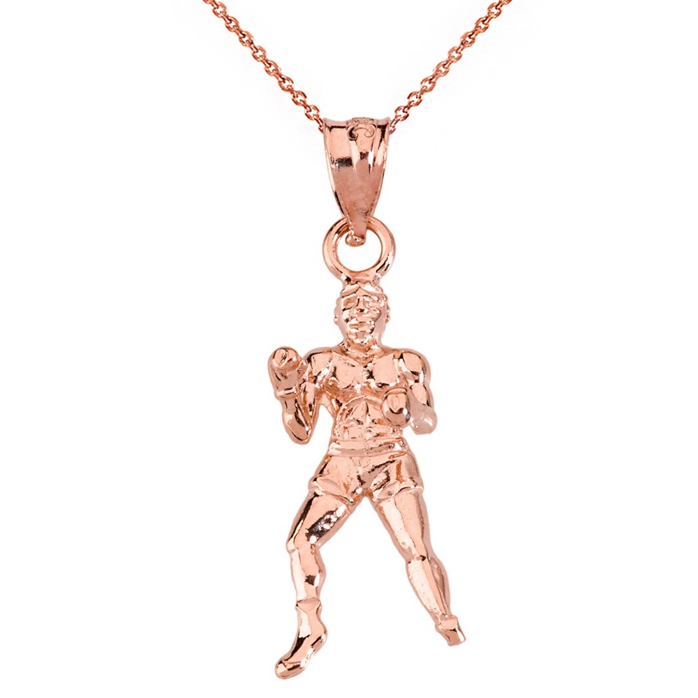 Men's Boxer Charm Sports Pendant Necklace - Boxing Gift for Athletes & Fighters - Perfect for Training, Competitions & Boxing Enthusiasts