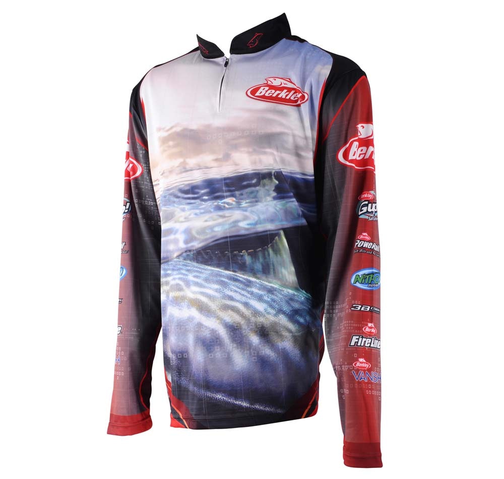 Berkley Kingfish Performance Tech Jersey - Breathable Fishing Shirt for Men & Women - UV Protection & Quick Dry - Ideal for Saltwater & Freshwater Fishing, Boating, and Outdoor Adventures