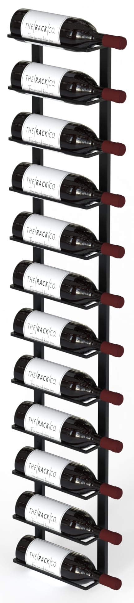 TheRackCo. Double Frame Wall Mount Wine Bottle Rack - Holds 12 Bottles with Free Corkscrew Opener | Space-Saving Home Bar & Kitchen Storage Solution for Wine Enthusiasts